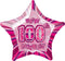 Glitz Pink 100th Birithday Star 50cm (20") Foil Balloon